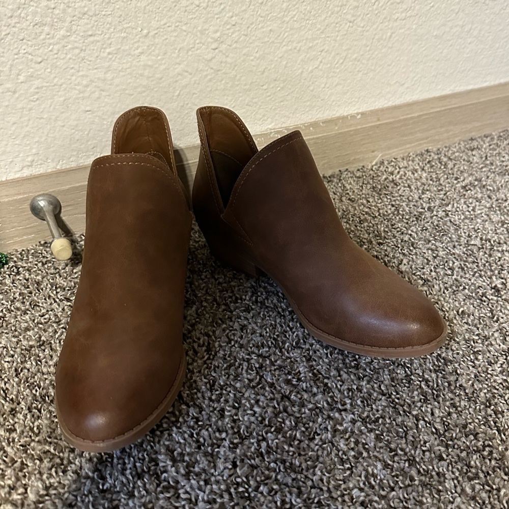 Brown booties